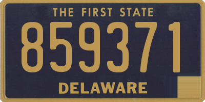 DE license plate 859371