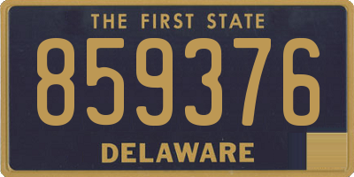 DE license plate 859376