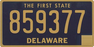 DE license plate 859377