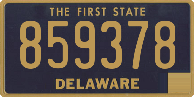DE license plate 859378