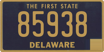 DE license plate 85938