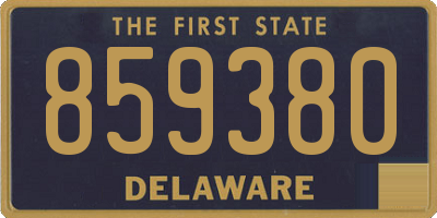 DE license plate 859380