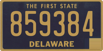 DE license plate 859384