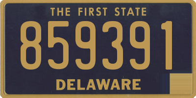 DE license plate 859391