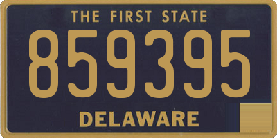 DE license plate 859395