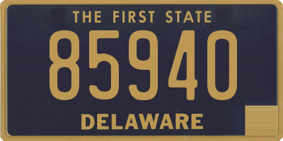 DE license plate 85940