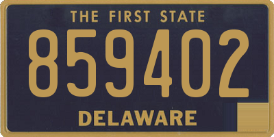DE license plate 859402