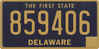DE license plate 859406