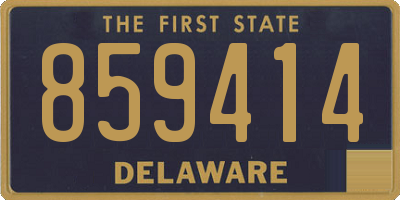 DE license plate 859414