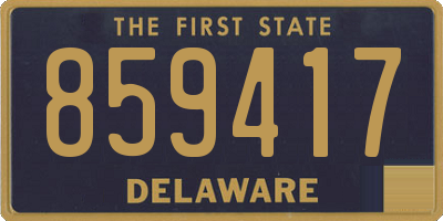 DE license plate 859417