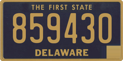 DE license plate 859430