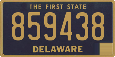 DE license plate 859438