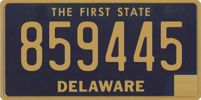 DE license plate 859445