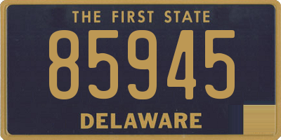 DE license plate 85945