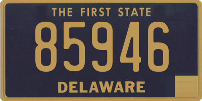 DE license plate 85946