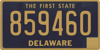 DE license plate 859460