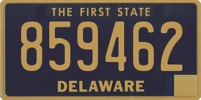 DE license plate 859462
