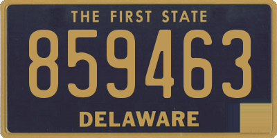 DE license plate 859463