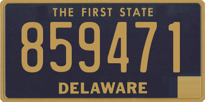 DE license plate 859471