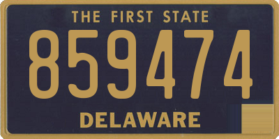 DE license plate 859474
