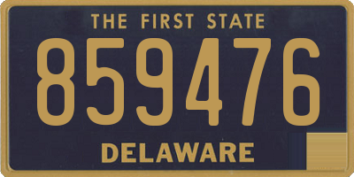 DE license plate 859476