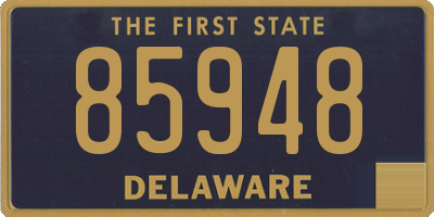 DE license plate 85948