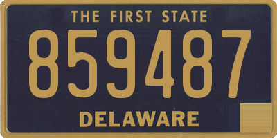 DE license plate 859487