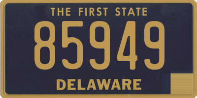 DE license plate 85949