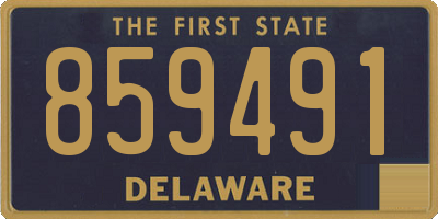 DE license plate 859491