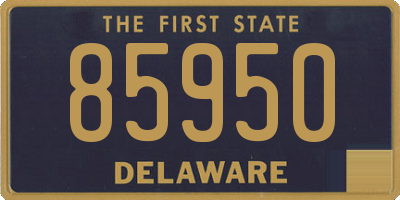 DE license plate 85950