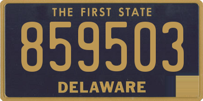 DE license plate 859503