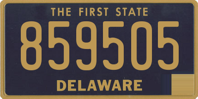 DE license plate 859505