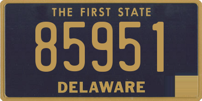DE license plate 85951