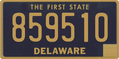 DE license plate 859510