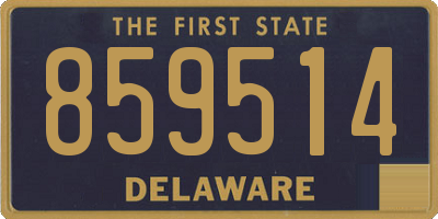 DE license plate 859514