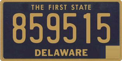 DE license plate 859515