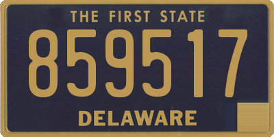 DE license plate 859517