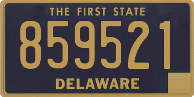 DE license plate 859521