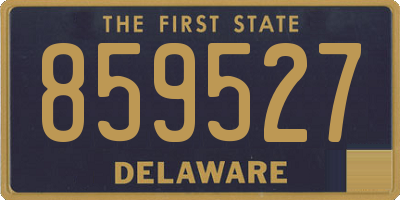 DE license plate 859527
