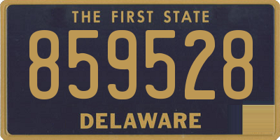 DE license plate 859528