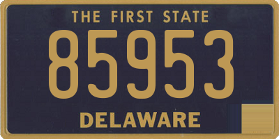 DE license plate 85953