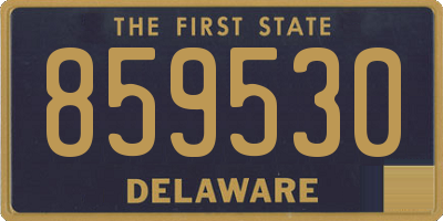 DE license plate 859530