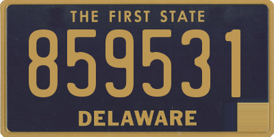 DE license plate 859531