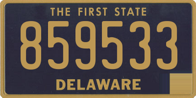 DE license plate 859533