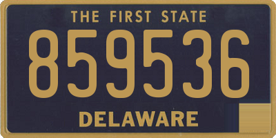 DE license plate 859536