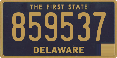 DE license plate 859537