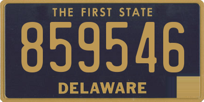 DE license plate 859546