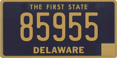 DE license plate 85955