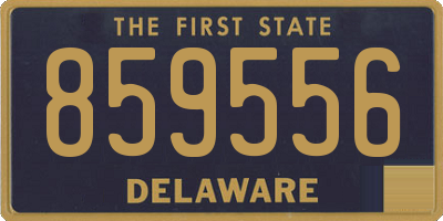DE license plate 859556