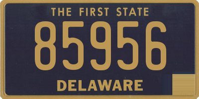 DE license plate 85956